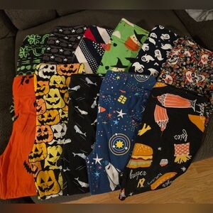 LuLaRoe Kids Leggings - Multicolor Halloween and Fun Prints